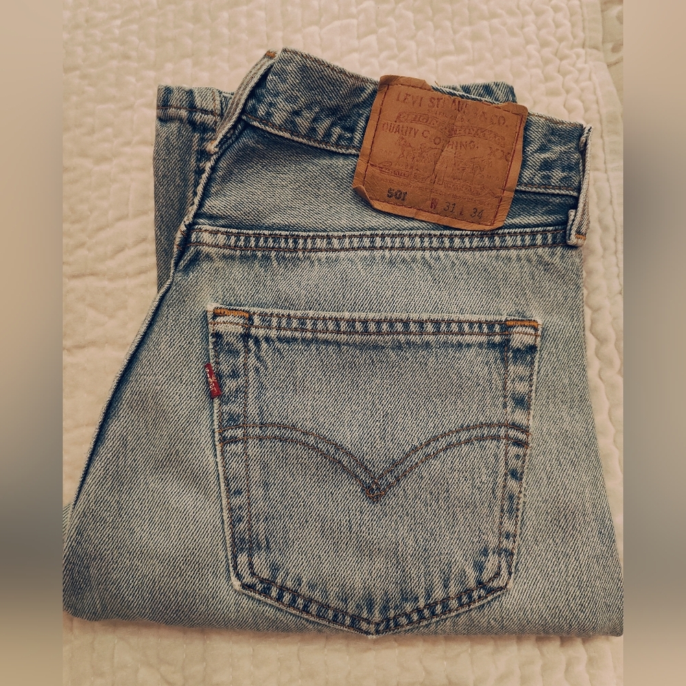 80's Vintage Levi's 501 | Size 30x34 | Iconic Style with Rip Knee Made in USA